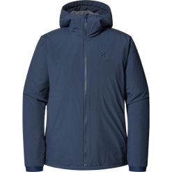Kurtka ocieplana męska Mimic Alert Hood. Niebieskie kurtki męskie Haglöfs, m, bez wzorów, sportowe, bez ramiączek, bez kaptura. Za 990.00 zł.