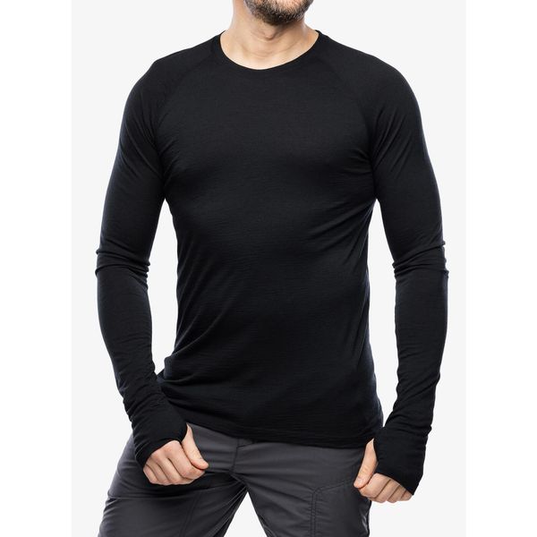 Bluza termoaktywna męska Houdini Desoli Light Crew. Czarne bielizna termoaktywna męska Houdini, l, bez wzorów, sportowe, bez ramiączek, bez kaptura. Za 387.99 zł.