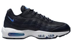 NIKE AIR MAX 95 Sneakersy męskie. Niebieskie buty sportowe na co dzień męskie Nike, m, bez wzorów, biznesowe, bez ramiączek, bez kaptura, trekkingowe. Za 549.99 zł.