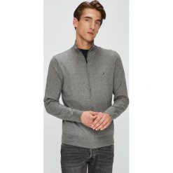 Tommy Hilfiger - Kardigan. Szare kardigany męskie Tommy Hilfiger, z bawełny, z krótkim rękawem. Za 499.90 zł.