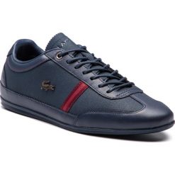 Sneakersy LACOSTE - Misano 318 1 Cam 7-36CAM00565A5 Nvy/Dk Red. Niebieskie buty sportowe na co dzień męskie Lacoste, z materiału, klasyczne. W wyprzedaży za 369.00 zł.