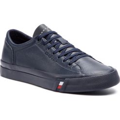 Sneakersy TOMMY HILFIGER - Corporate Leather Sneaker FM0FM02089 Midnight 403. Buty sportowe na co dzień męskie marki Tommy Hilfiger. W wyprzedaży za 299.00 zł.