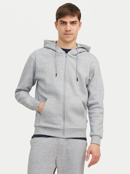 Jack & Jones Bluza Bradley 12249342 Szary Relaxed Fit. Szare bluzy rozpinane męskie Jack & Jones, m, bez wzorów, z syntetyku, bez ramiączek, bez kaptura. Za 109.99 zł.