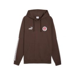 Męska bluza z kapturem FC St. Pauli KING PUMA Espresso Brown White. Białe bluzy nierozpinane męskie Puma, m, bez wzorów, z kapturem. Za 309.00 zł.