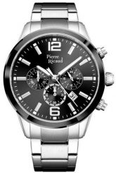 Zegarek męski Pierre Ricaud P97028.Y154CH srebrny. Szare zegarki męskie Pierre Ricaud, srebrne. Za 589.00 zł.