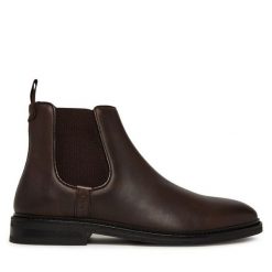 Sztyblety Gant. Brązowe sztyblety męskie Gant, bez obcasa, bez zapięcia. Za 639.99 zł.