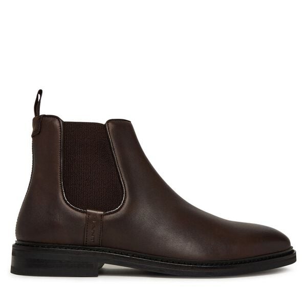 Sztyblety Gant. Brązowe sztyblety męskie Gant, bez obcasa, bez zapięcia. Za 639.99 zł.