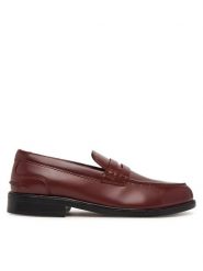 Clarks Mokasyny CraftJames Lo 26183358 Bordowy. Czerwone mokasyny męskie Clarks, ze skóry, bez zapięcia. Za 489.99 zł.