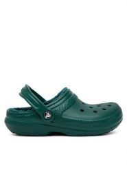 Crocs Klapki Classic Lined Clog 203591 Zielony. Zielone klapki i japonki męskie Crocs, bez wzorów, z tworzywa sztucznego. Za 179.99 zł.