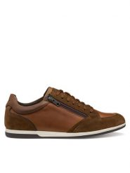 Geox Sneakersy U Renan U564GA 022FF C6003 Brązowy. Brązowe buty sportowe na co dzień męskie Geox, m, bez wzorów, ze skóry, bez ramiączek, bez kaptura. Za 359.99 zł.