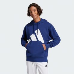 Bluza z kapturem Essentials Big Logo French Terry. Białe bluzy nierozpinane męskie ADIDAS, xs, bez wzorów, z materiału, sportowe, bez ramiączek, z kapturem. W wyprzedaży za 179.25 zł.