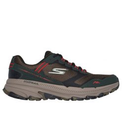 Buty trailowe Skechers Go Run Trail Altitude 2.0. Zielone buty do biegania męskie Skechers, bez wzorów, bez zapięcia, do biegania. W wyprzedaży za 308.00 zł.