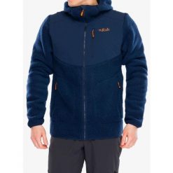 Kurtka polarowa męska Rab Outpost Hoody. Niebieskie kurtki męskie RAB, m, bez wzorów, z polaru, sportowe, bez ramiączek, bez kaptura. Za 713.99 zł.