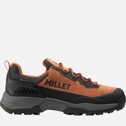 Buty trekkingowe męskie Millet Ubic Low GoreTex niskie. Brązowe buty trekkingowe męskie Millet, bez wzorów, z gore-texu, sportowe, bez obcasa, bez zapięcia. Za 850.00 zł.