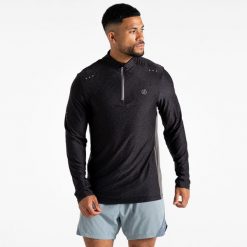 Bluza turystyczna męska Power Up. Czarne bluzy nierozpinane męskie Dare 2B, m, bez wzorów, sportowe, bez ramiączek, bez kaptura. W wyprzedaży za 179.99 zł.