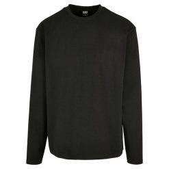 Męska Koszulka Z Długim Rękawem Ultra Heavyweight Oversized T-shirt. Czarne koszulki męskie z długim rękawem Urban Classics, m, bez wzorów, sportowe, bez kołnierzyka, bez ramiączek. Za 137.99 zł.