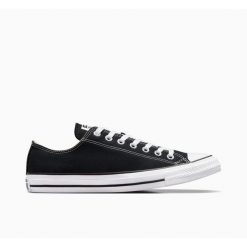 Buty trampki sportowe męskie CONVERSE ALL STAR OX. Czarne trampki męskie Converse, bez wzorów, z materiału, retro, bez zapięcia. Za 299.00 zł.