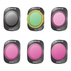 Zestaw filtrów MCUV CPL ND8/16/32/64 Sunnylife do DJI Osmo Pocket 3. Niebieskie drony SunnyLife. Za 115.00 zł.