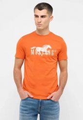 Męski T-Shirt Mustang Style Austin Koi 1016492 7166. T-shirty męskie Mustang, m, bez wzorów, bez kołnierzyka, bez ramiączek. Za 69.99 zł.