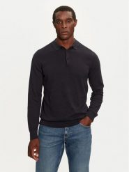 Brave Soul Sweter MK-273PLACKETC Granatowy Regular Fit. Niebieskie swetry męskie Brave Soul, bez wzorów, z bawełny, bez kołnierzyka, bez ramiączek. Za 59.99 zł.