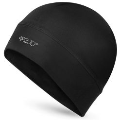 Czapka termiczna do biegania i pod kask 4FIZJO unisex. Czarne czapki męskie 4FIZJO, bez wzorów, sportowe. Za 45.00 zł.