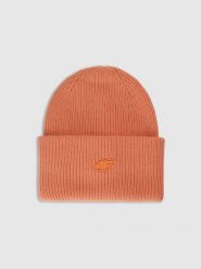4F Czapka zimowa uniseks - pomarańczowa Uniwersalny. Brązowe czapki męskie 4f, na zimę, bez wzorów, z materiału, biznesowe. Za 59.99 zł.