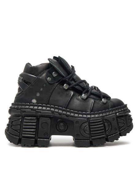 NEW ROCK Sneakersy M-WALL106-S12 Czarny. Czarne buty sportowe na co dzień męskie NEW ROCK, m, bez wzorów, ze skóry, rockowe, bez ramiączek, bez kaptura. Za 1,349.00 zł.