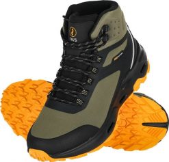 Buty trekkingowe męskie Reis BHILL - Trzewik męskie z tkaniny softshell w połączeniu z PU oraz TPU lekkie oddychające dealne zarówno do pracy górskich. Buty trekkingowe męskie Reis, bez wzorów, z softshellu, bez zapięcia. Za 160.66 zł.