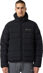 Kurtka męska Champion Kurtka męska Hooded Jacket czarna 221548 KK001 M. Czarne kurtki męskie CHAMPION, m, bez wzorów, bez ramiączek, bez kaptura. Za 452.51 zł.