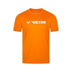 Koszulka sportowa unisex VICTOR T-43105 O. Brązowe t-shirty sportowe męskie Victor, l, bez wzorów, z poliesteru, sportowe, bez ramiączek. Za 154.00 zł.