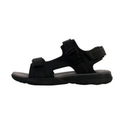 Sandały GEOX U SPHERICA EC5 Czarny. Czarne sandały męskie Geox, z syntetyku, bez zapięcia. Za 368.99 zł.