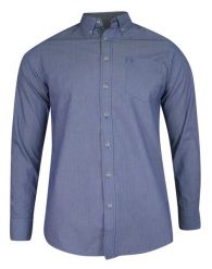 Koszula Casualowa, Granatowa w Paski, Prążki, Bawełniana, Męska, Taliowana, Długi Rękaw -PAKO JEANS. Niebieskie koszule męskie Pako Jeans, m, bez wzorów, z bawełny, bez kołnierzyka, bez ramiączek. Za 77.00 zł.