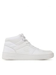 Champion Sneakersy Rebound 2.0 Mid S21907-CHA-WW001 Biały. Białe buty sportowe na co dzień męskie CHAMPION, m, bez wzorów, ze skóry, bez ramiączek, bez kaptura. Za 259.99 zł.