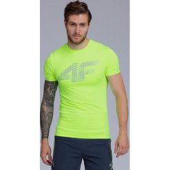 Koszulka treningowa męska TSMF259 - soczysta zieleń neon. T-shirty męskie 4f. W wyprzedaży za 59.99 zł.