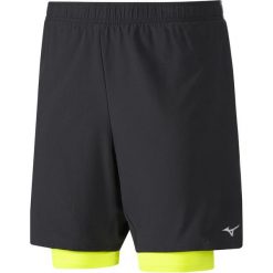 Mizuno Spodenki Męskie Do Biegania Alpha 7.5 2In1 Short Black/Safety Yellow M. Szorty sportowe męskie marki Mizuno. W wyprzedaży za 149.00 zł.