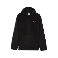 Męska rozpinana bluza z kapturem Essentials Elevated na zimę o luźnym kroju PUMA. Czarne bluzy rozpinane męskie Puma, na zimę, m, bez wzorów, sportowe, bez ramiączek, z kapturem. Za 279.00 zł.