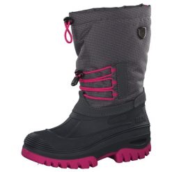 Śniegowce juniorskie CMP Ahto Snowboots Wp. Szare buty zimowe męskie CMP, na zimę, bez wzorów, bez obcasa, bez zapięcia. Za 259.99 zł.