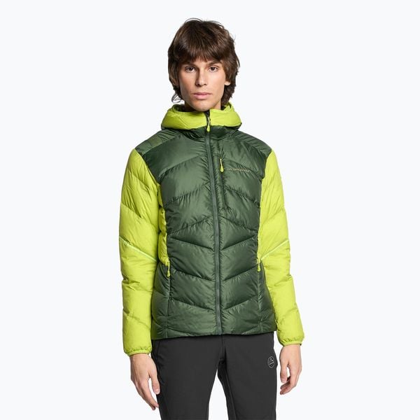 Kurtka puchowa męska La Sportiva Bivouac Down. Zielone kurtki męskie La Sportiva, m, bez wzorów, z puchu, sportowe, bez ramiączek, bez kaptura. Za 799.99 zł.