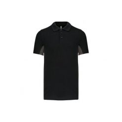 Polo Kariban Flag. Czarne koszulki polo męskie KARIBAN, m, bez wzorów, z dzianiny, bez kołnierzyka, bez ramiączek. Za 141.00 zł.