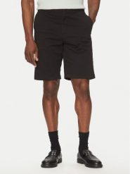 Calvin Klein Szorty materiałowe Modern Twill Reg. Straight Short K10K114068 Czarny Regular Fit. Czarne szorty męskie Calvin Klein, bez wzorów, z bawełny. Za 199.99 zł.