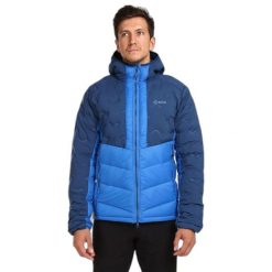 Kurtka puchowa Kilpi Tevery. Niebieskie kurtki narciarskie i snowboardowe męskie Kilpi, m, bez wzorów, z puchu, bez kaptura, narciarskie, primaloft. Za 680.25 zł.