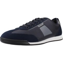 Buty HUGO BOSS NITAN LOWP NYMN Niebieski. Niebieskie buty trekkingowe męskie Hugo Boss, bez wzorów, z syntetyku, bez zapięcia, trekkingowe. Za 708.99 zł.