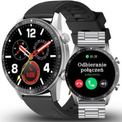 Zegarek męski SMARTWATCH GRAVITY GT10-6 SR/BK/SR STEEL PROF. Zegarki męskie Gravity. Za 403.94 zł.