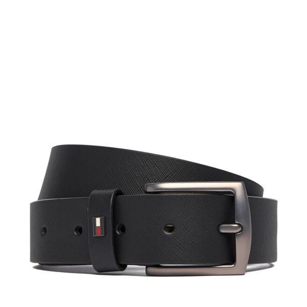 Pasek Męski Tommy Hilfiger. Czarne paski męskie Tommy Hilfiger, bez wzorów. Za 229.99 zł.