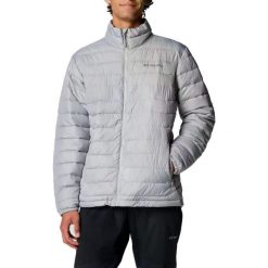 Kurtka COLUMBIA POWDER LITE II JACKET Szary. Szare kurtki męskie Columbia, m, bez wzorów, z syntetyku, casualowe, bez ramiączek, bez kaptura. Za 533.65 zł.