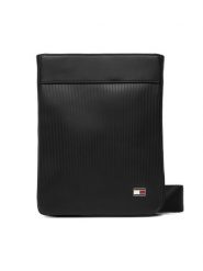 Tommy Hilfiger Saszetka Th Flag Mini Crossover AM0AM14014 Czarny. Czarne saszetki męskie Tommy Hilfiger, bez wzorów, ze skóry. Za 329.99 zł.