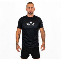 Knockout kyl Koszulka. Czarne bielizna termoaktywna męska KNOCKOUT, m, bez wzorów, bez ramiączek. Za 119.03 zł.