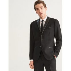 Marynarka garniturowa slim fit - Czarny. Czarne marynarki męskie Reserved. Za 329.99 zł.