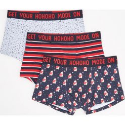 Bokserki 3 pack - Granatowy. Niebieskie bokserki męskie Reserved. Za 59.99 zł.