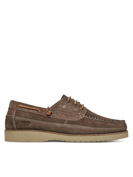 Mustang Półbuty 4969-301 Beżowy. Brązowe codzienne półbuty męskie Mustang, bez wzorów, ze skóry, bez obcasa, bez zapięcia. Za 349.99 zł.